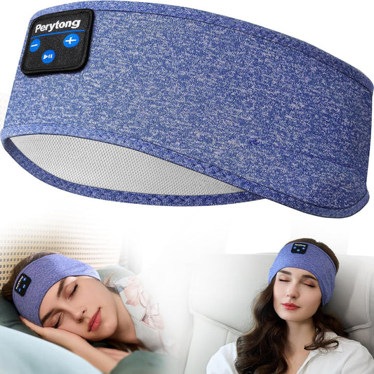Sleep Headphones,  Bluetooth Sports Headband Headphones with Ultra-Thin HD Stereo Speakers Perfect for Sleeping,Workout,Jogging,Yoga,Insomnia, Air Travel, Meditation